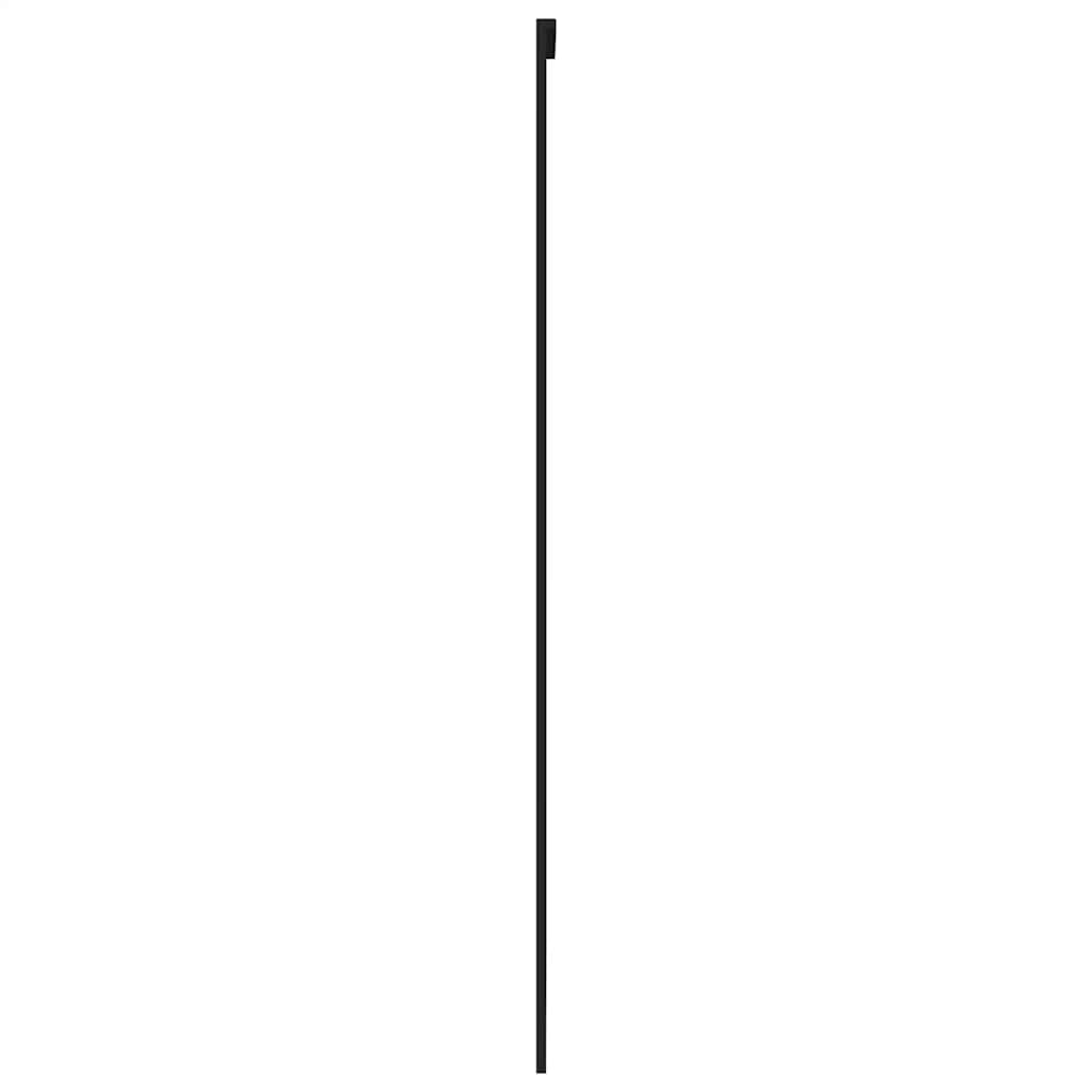 fekete edzett üveg és alumínium tolóajtó 102,5 x 205 cm