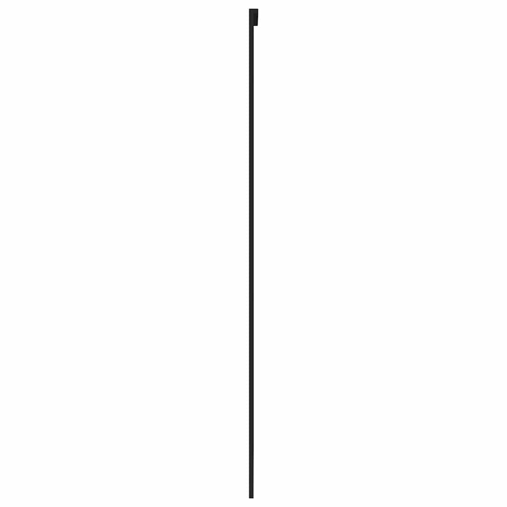 fekete edzett üveg és alumínium tolóajtó 90 x 205 cm