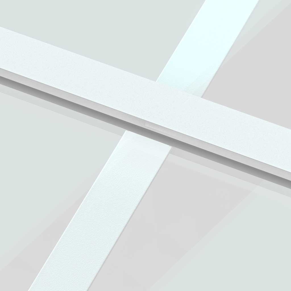 fehér edzett üveg és alumínium tolóajtó 76 x 205 cm