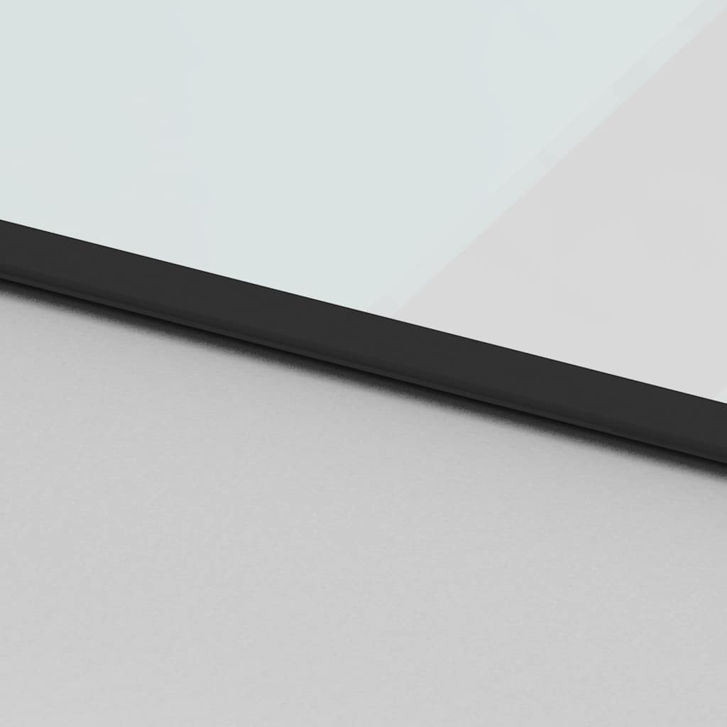 fekete edzett üveg és alumínium tolóajtó 90 x 205 cm