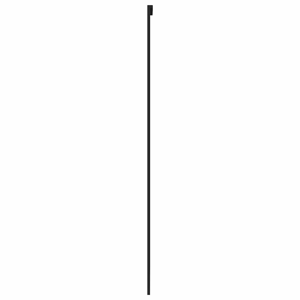 fekete edzett üveg és alumínium tolóajtó 90 x 205 cm