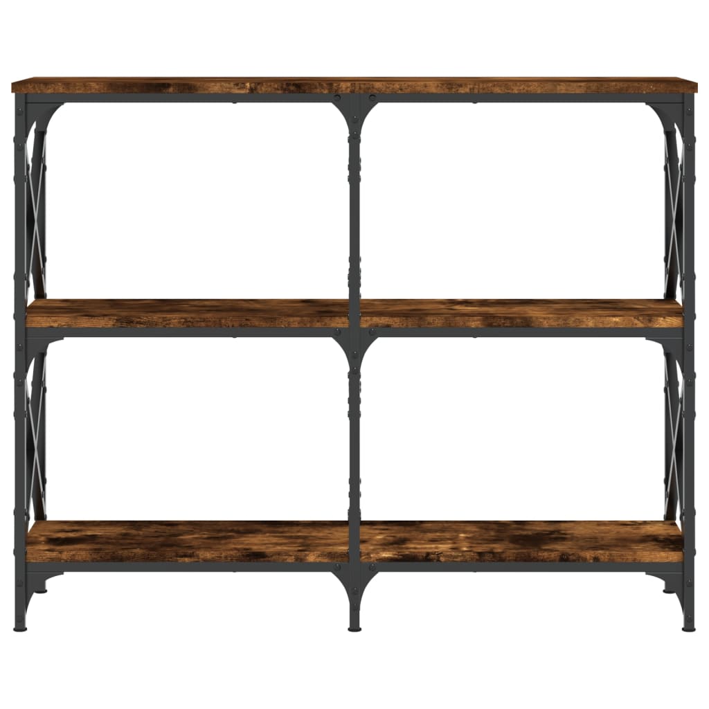 füstös tölgy színű szerelt fa tálalóasztal 100 x 28 x 80,5 cm
