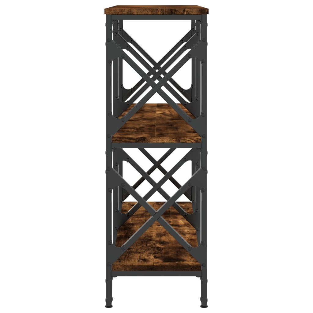 füstös tölgy színű szerelt fa tálalóasztal 100 x 28 x 80,5 cm