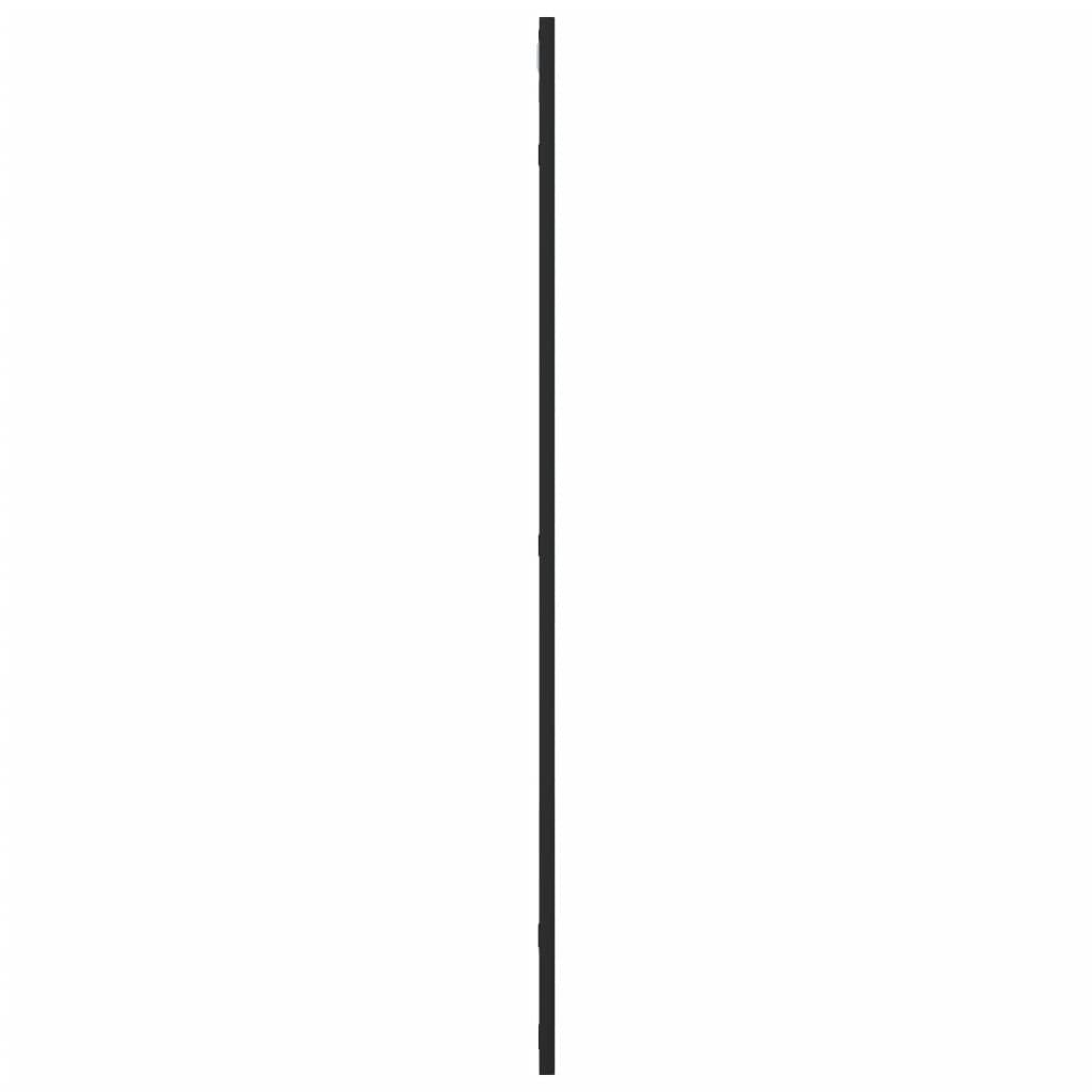 fekete téglalap alakú vas fali tükör 50 x 100 cm
