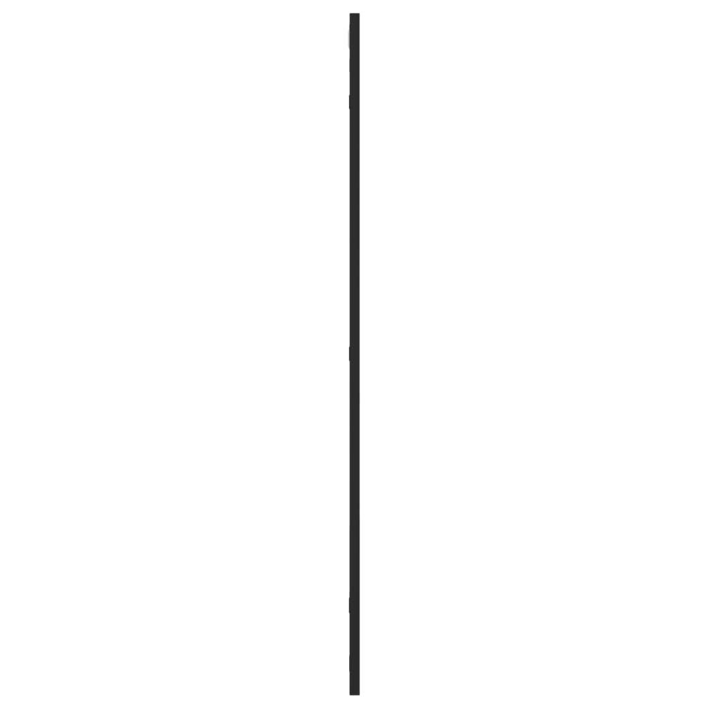fekete téglalap alakú vas fali tükör 60 x 100 cm