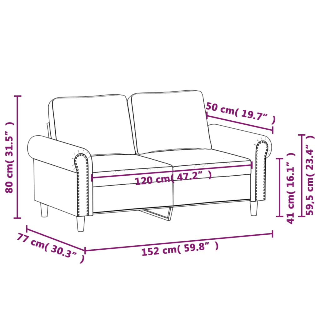 kétszemélyes rózsaszín bársony kanapé 120 cm