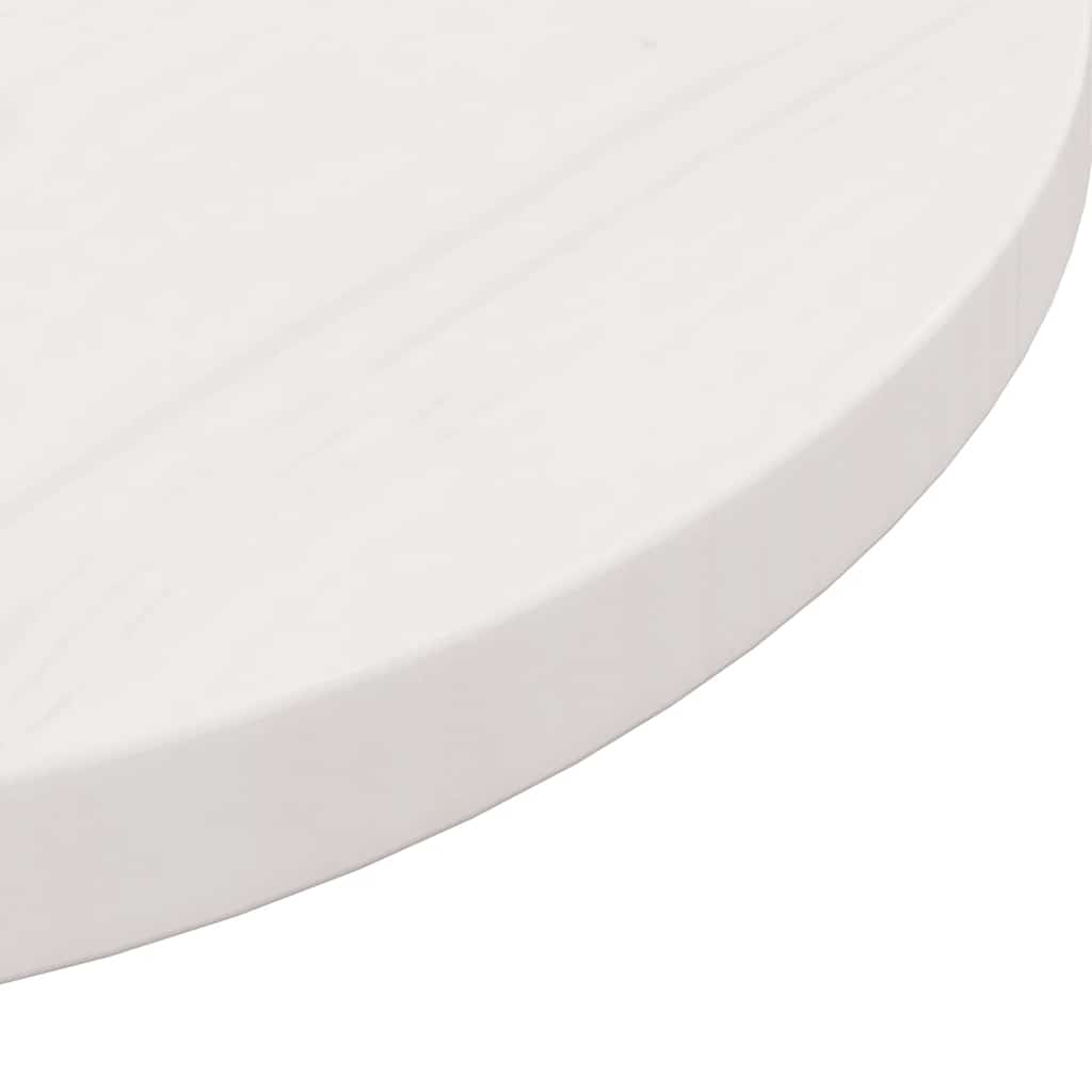 fehér tömör fenyőfa kerek asztallap Ø60 x 3 cm