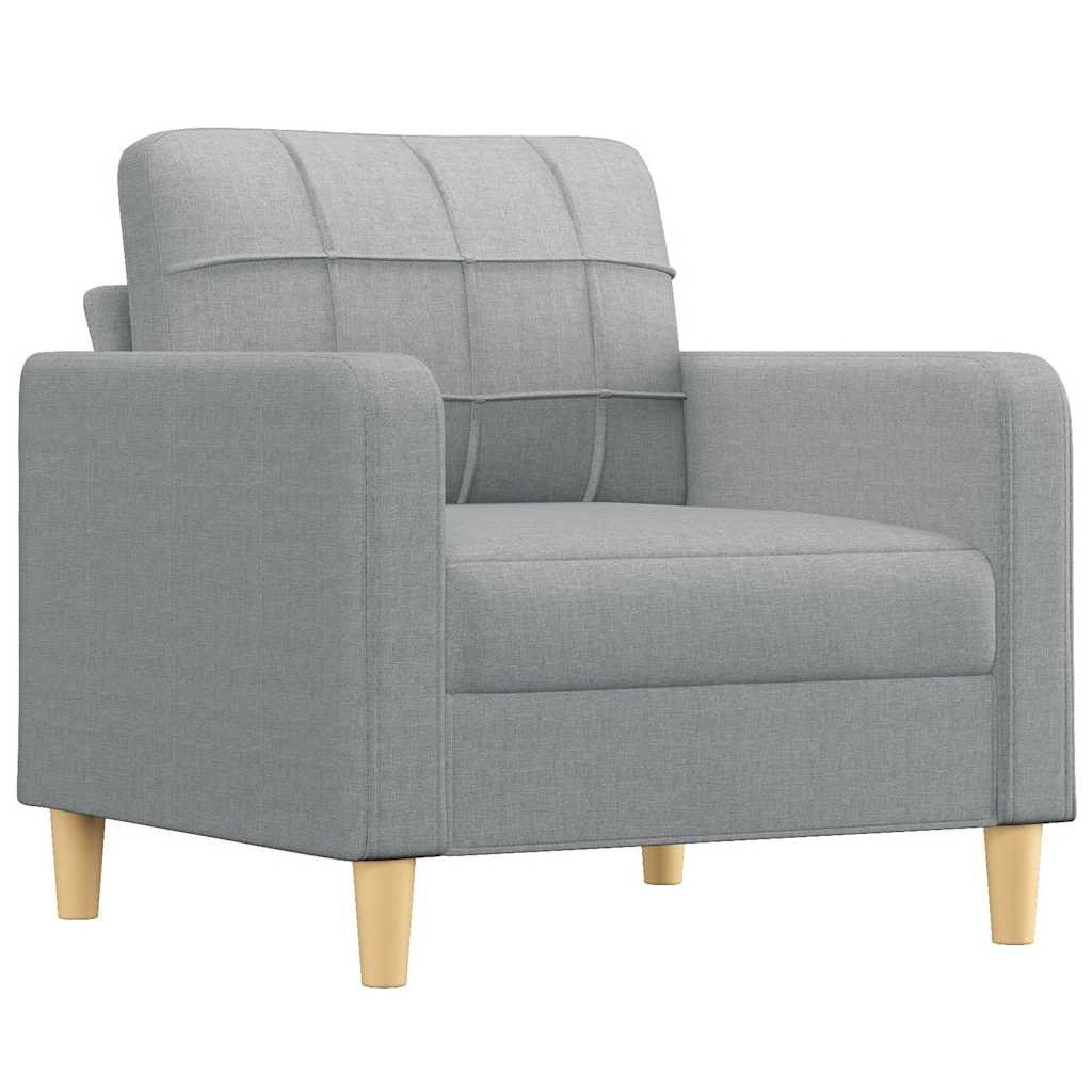 világosszürke szövet kanapéfotel 60 cm