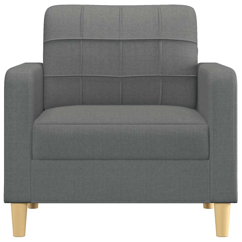 sötétszürke szövet kanapéfotel 60 cm