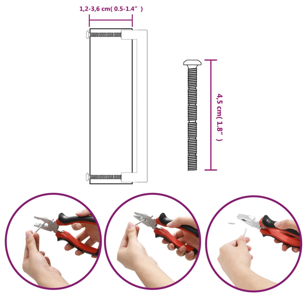 10 db aranyszínű rozsdamentes acél szekrényfogantyú 192 mm