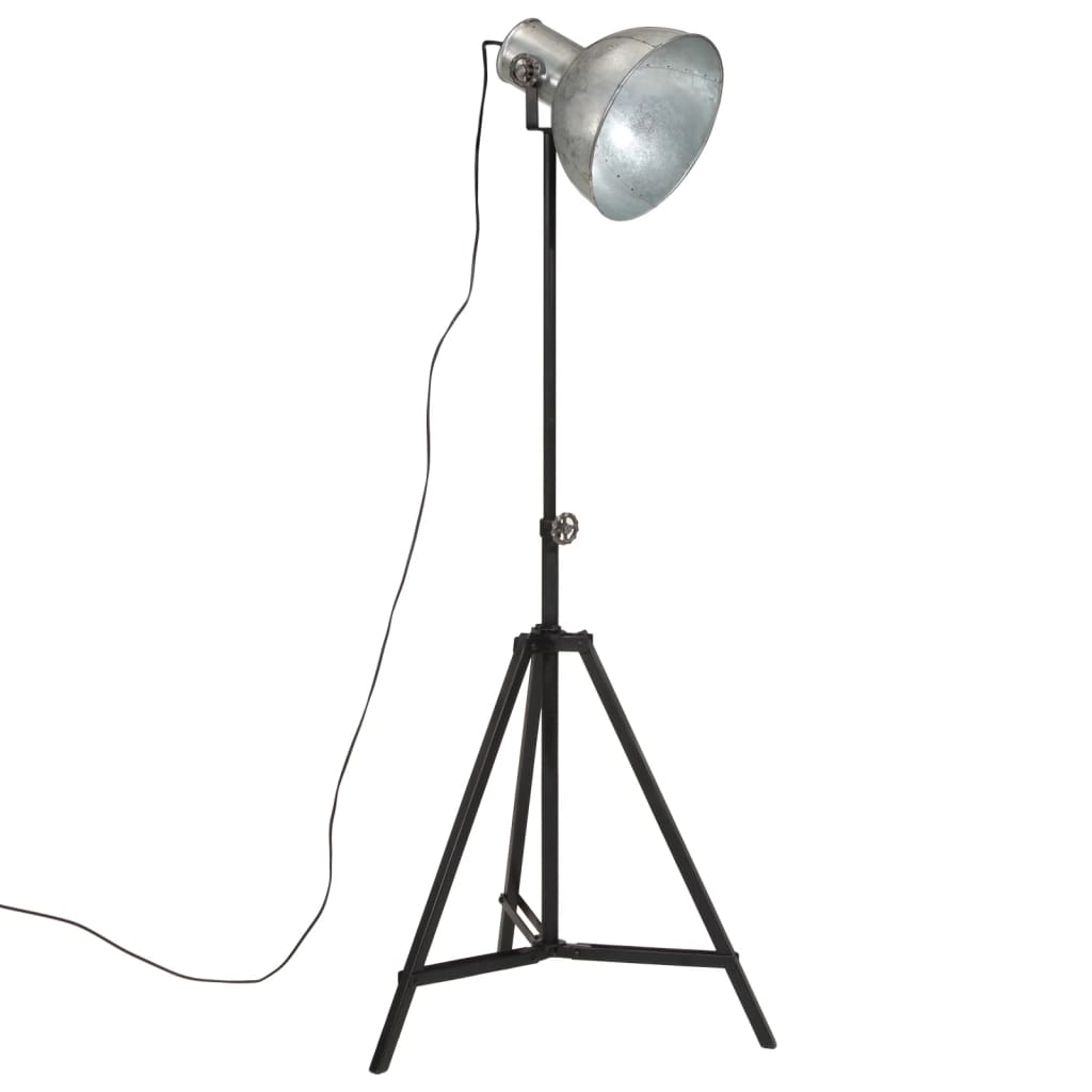 vintage ezüst állólámpa 25 W 61x61x90/150 cm E27