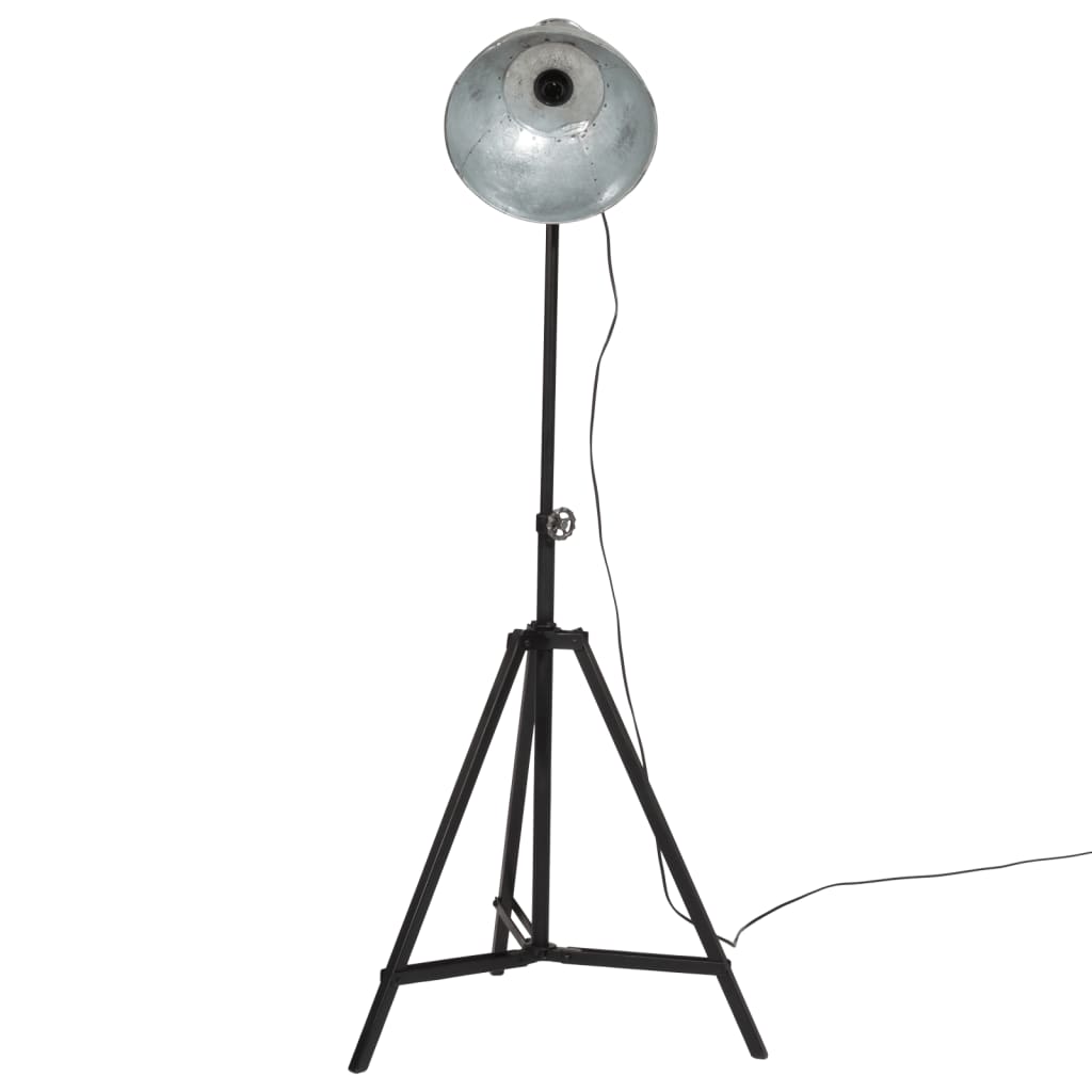 vintage ezüst állólámpa 25 W 61x61x90/150 cm E27