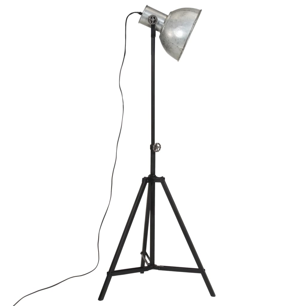 vintage ezüst állólámpa 25 W 61x61x90/150 cm E27