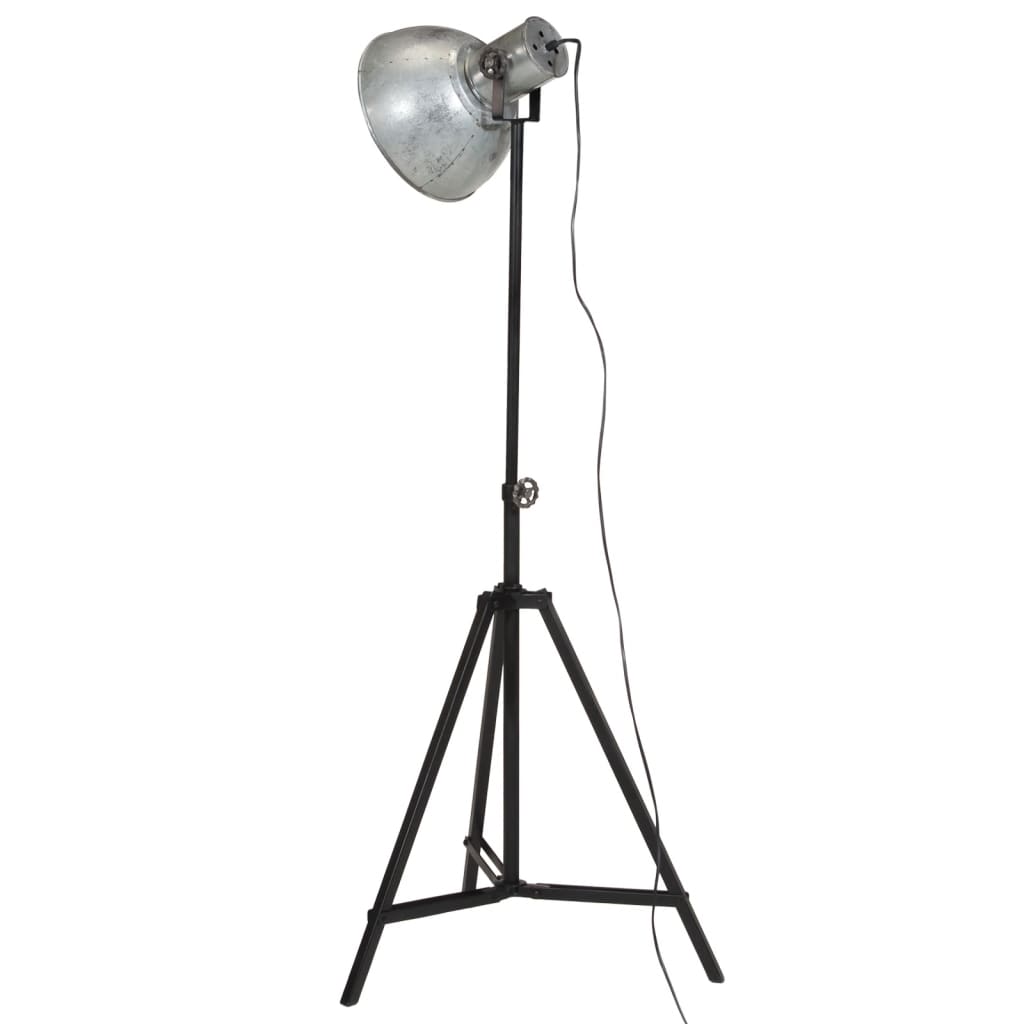 vintage ezüst állólámpa 25 W 61x61x90/150 cm E27