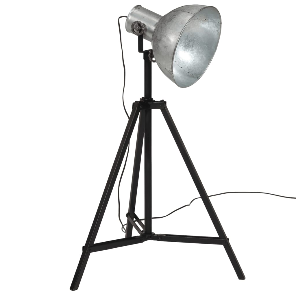 vintage ezüst állólámpa 25 W 61x61x90/150 cm E27