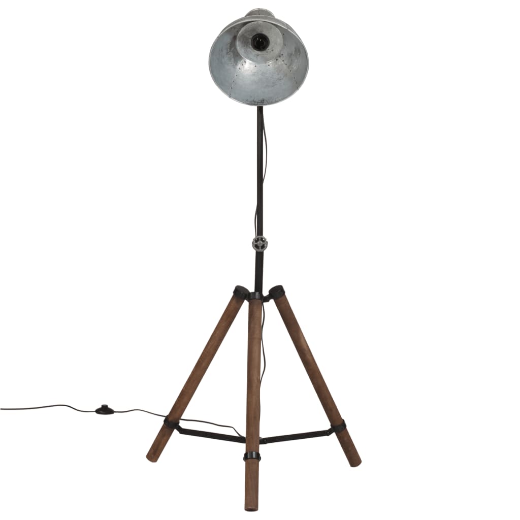 vintage ezüst állólámpa 25 W 75x75x90-150 cm E27