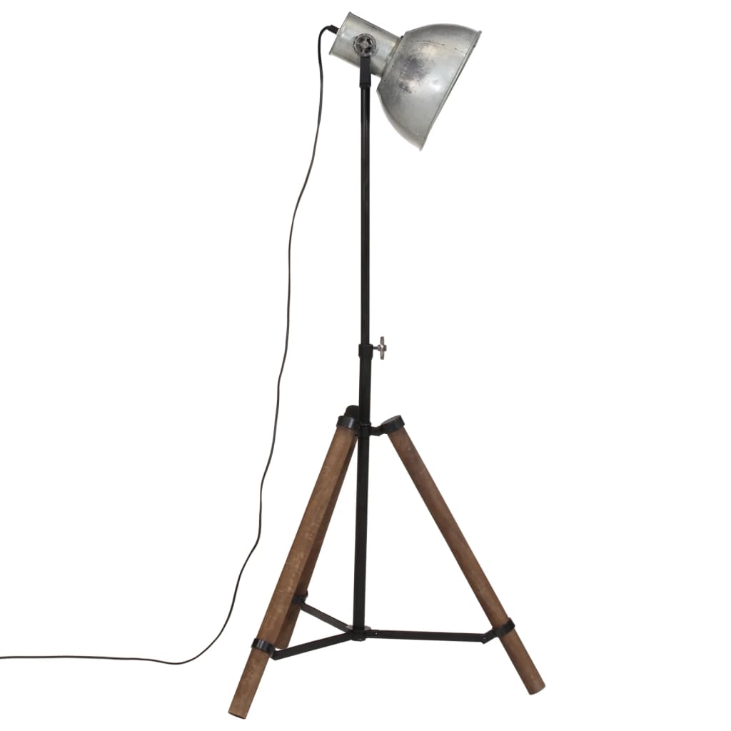 vintage ezüst állólámpa 25 W 75x75x90-150 cm E27
