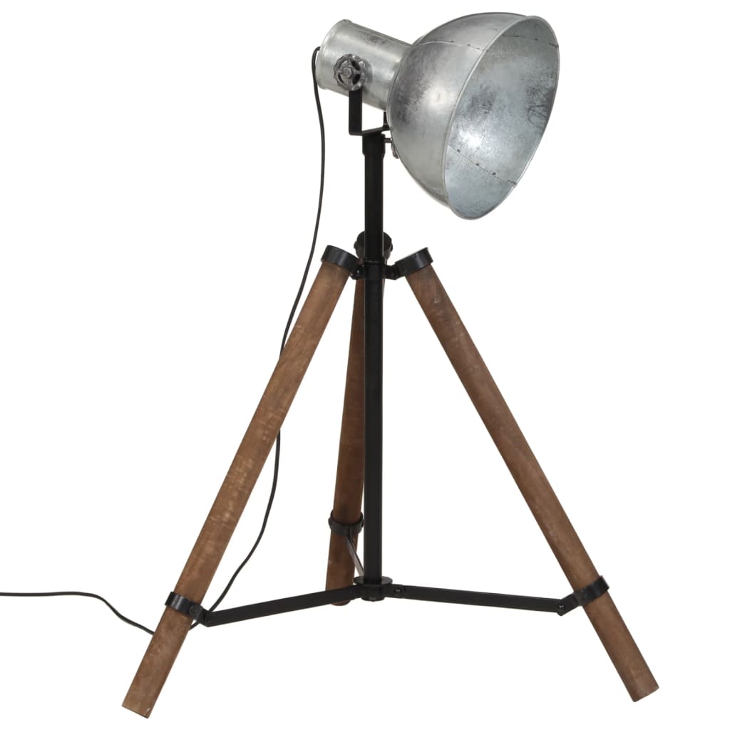 vintage ezüst állólámpa 25 W 75x75x90-150 cm E27