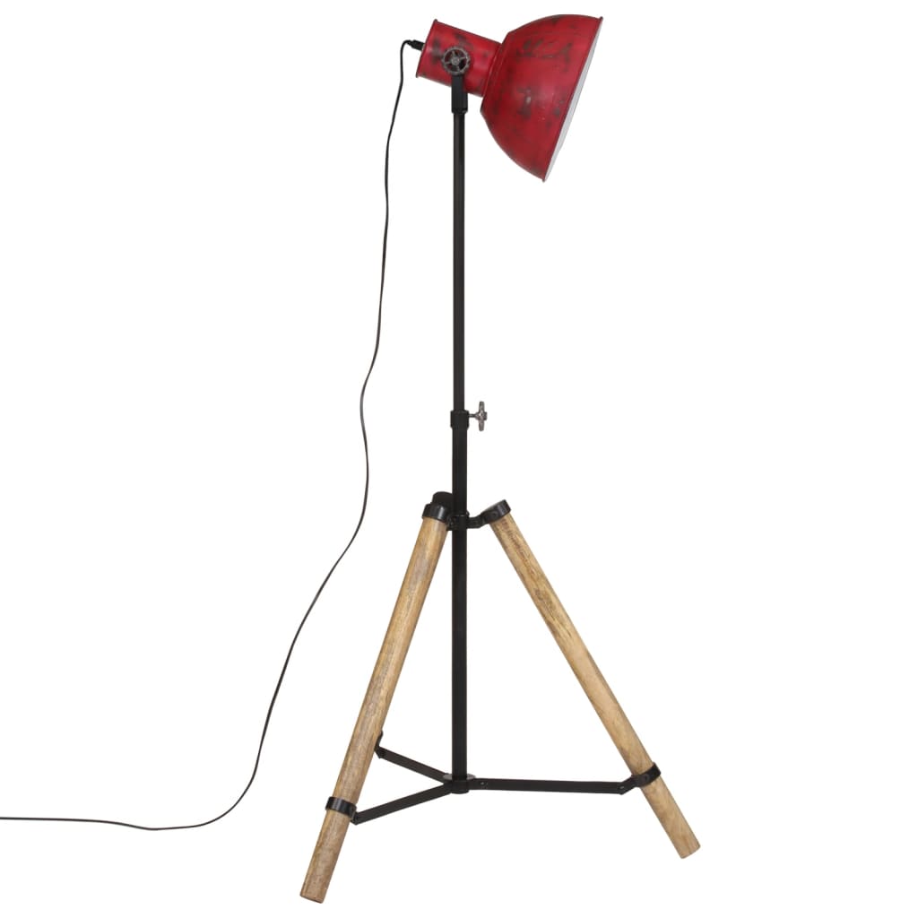 kopott piros fali lámpa 25 W 75x75x90-150 cm E27