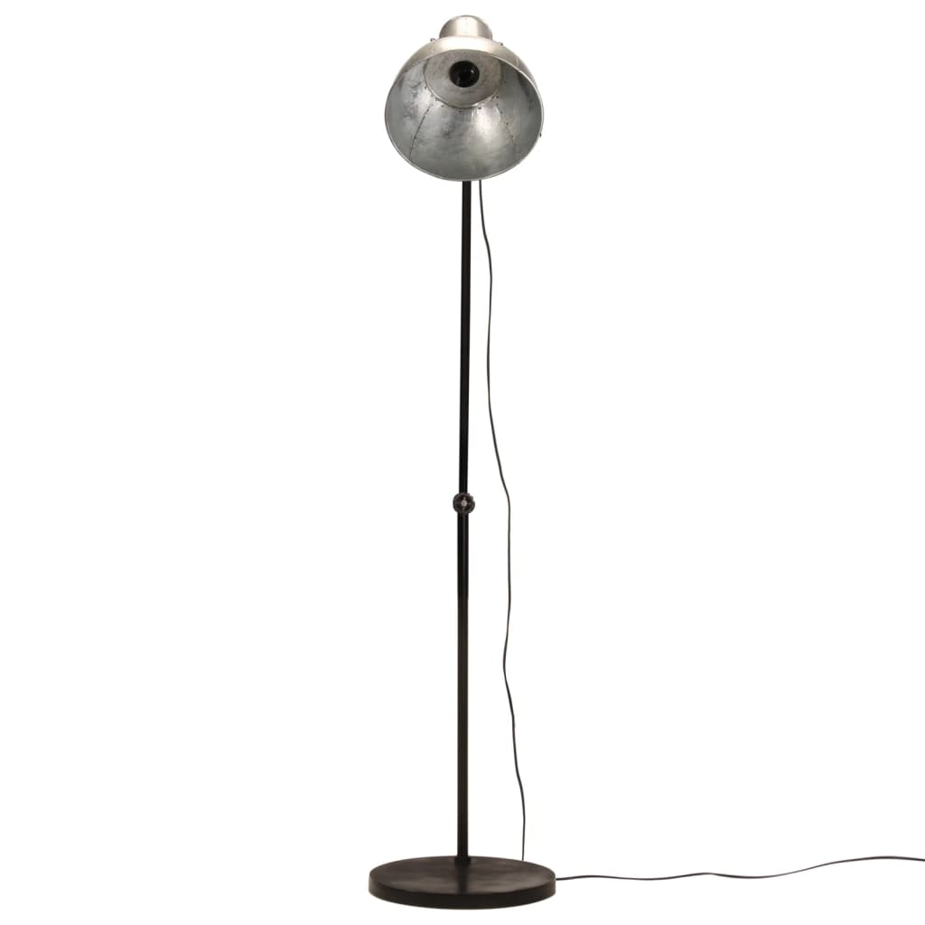 vintage ezüst állólámpa 25 W 150 cm E27