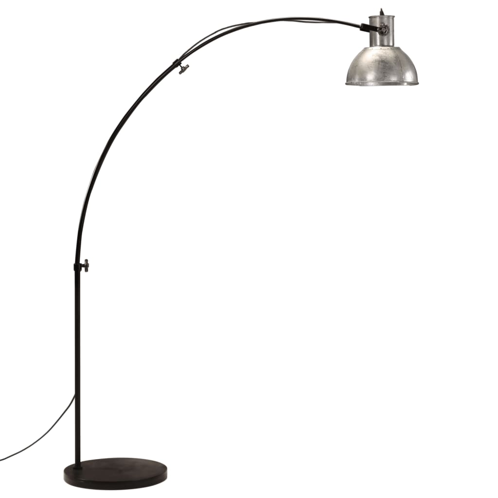vintage ezüst állólámpa 25 W 150 cm E27
