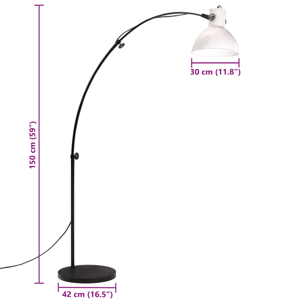 fehér állólámpa 25 W 150 cm E27