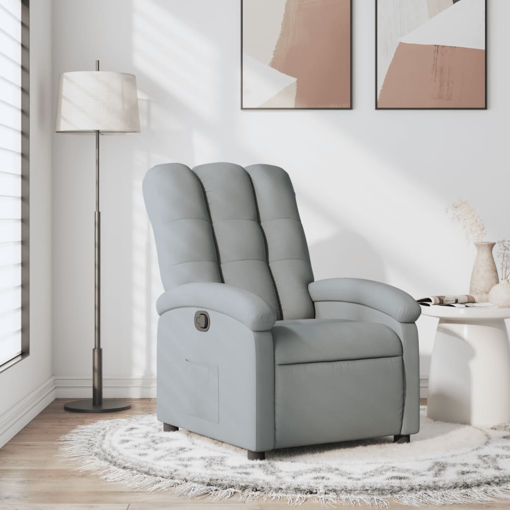 világosszürke szövet relaxfotel