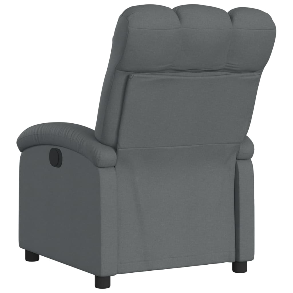 sötétszürke szövet relaxfotel