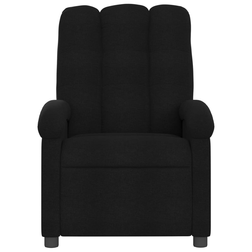 fekete szövet relaxfotel