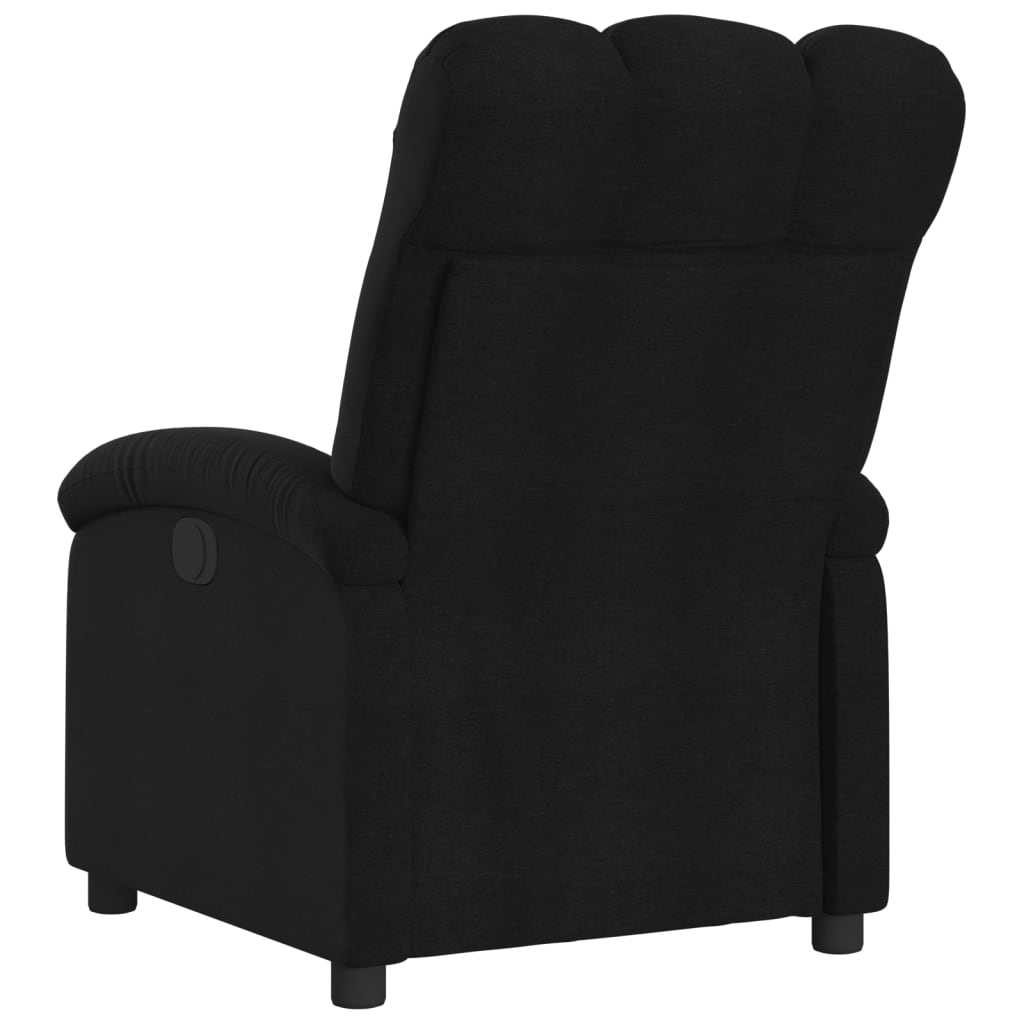 fekete szövet relaxfotel