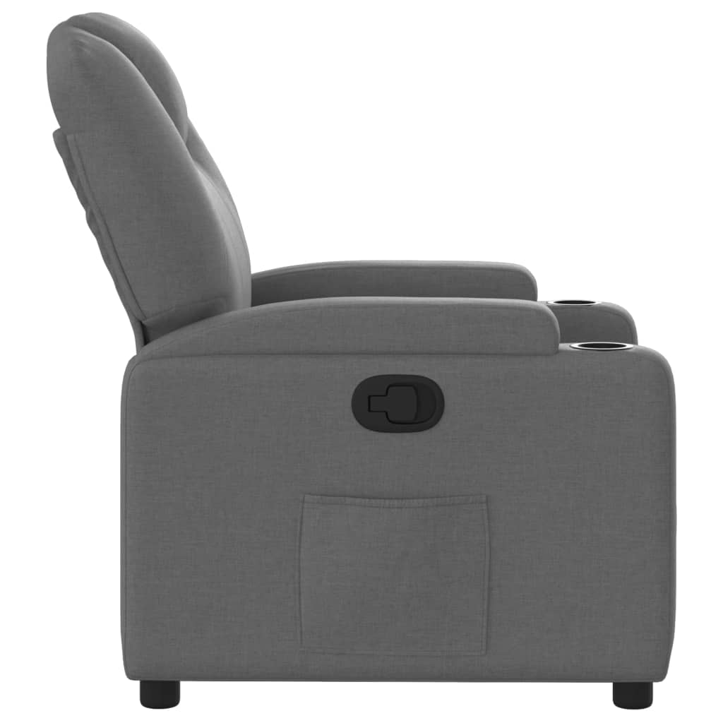 sötétszürke szövet relaxfotel