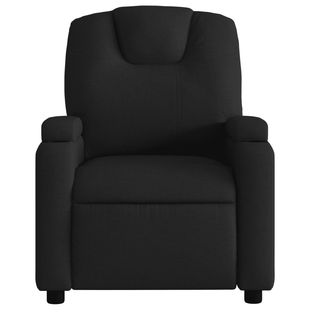 fekete szövet relaxfotel