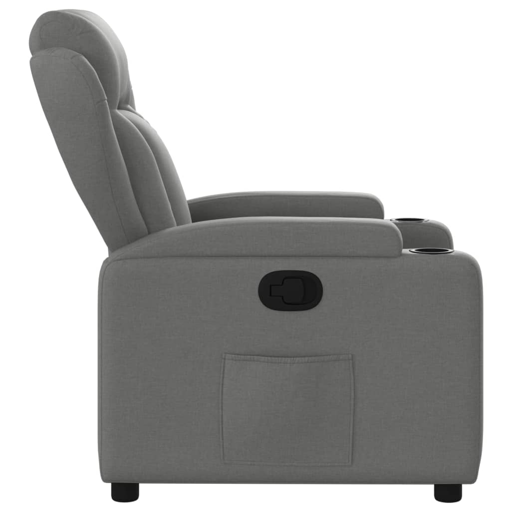 sötétszürke szövet relaxfotel