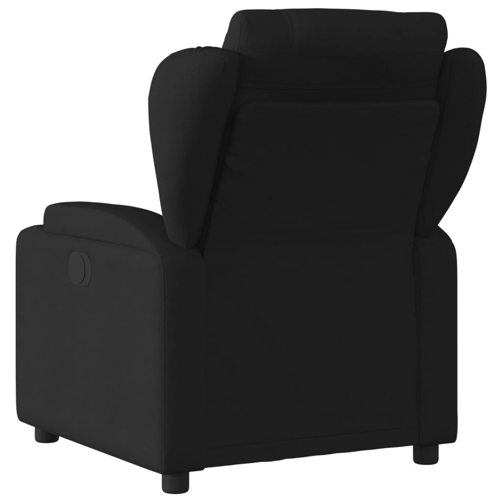 fekete szövet relaxfotel