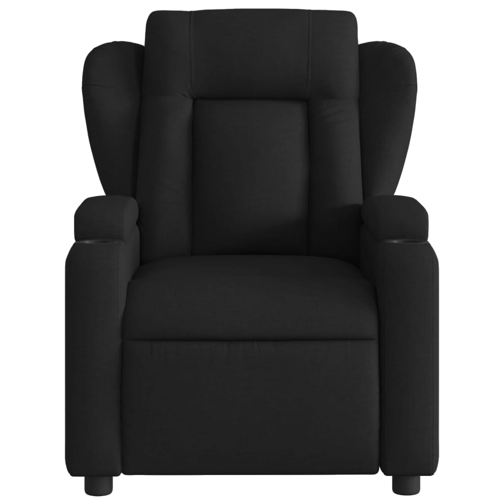 fekete szövet relaxfotel
