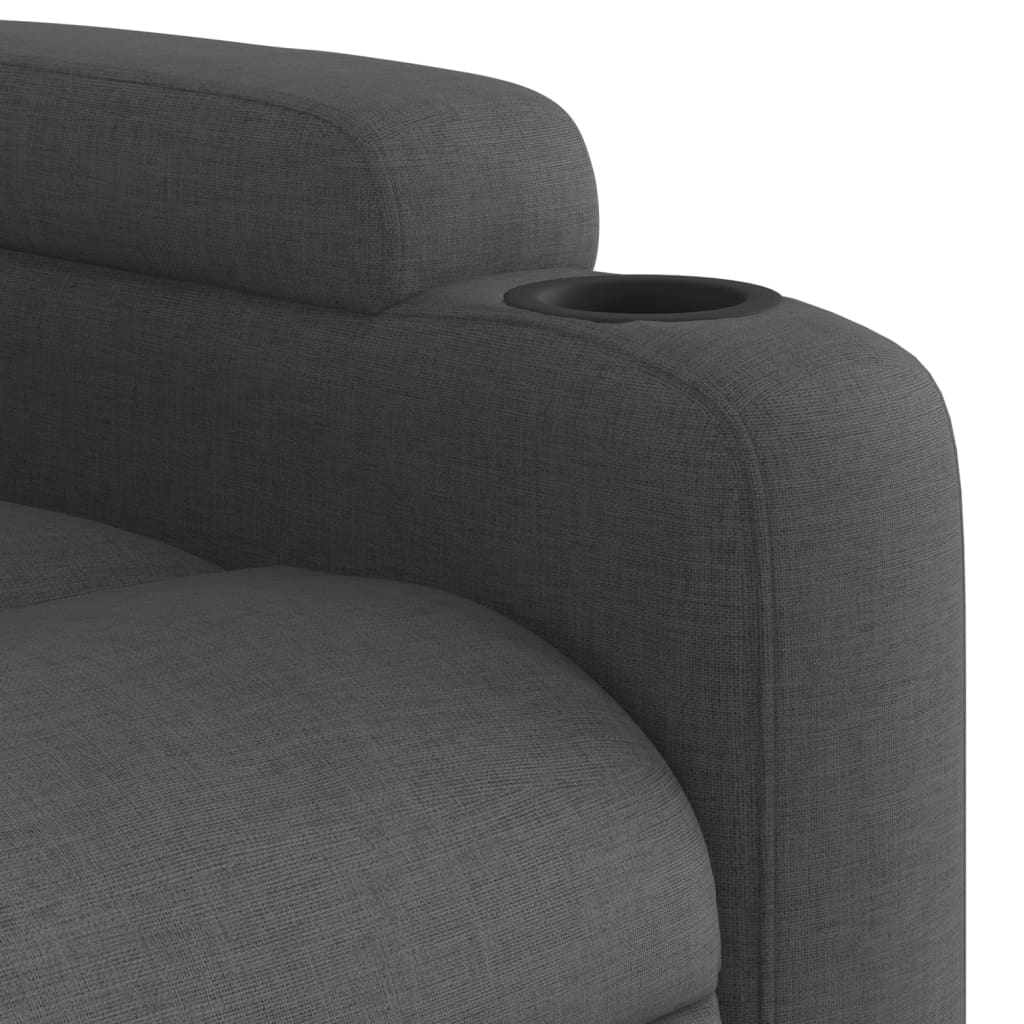 sötétszürke szövet relaxfotel