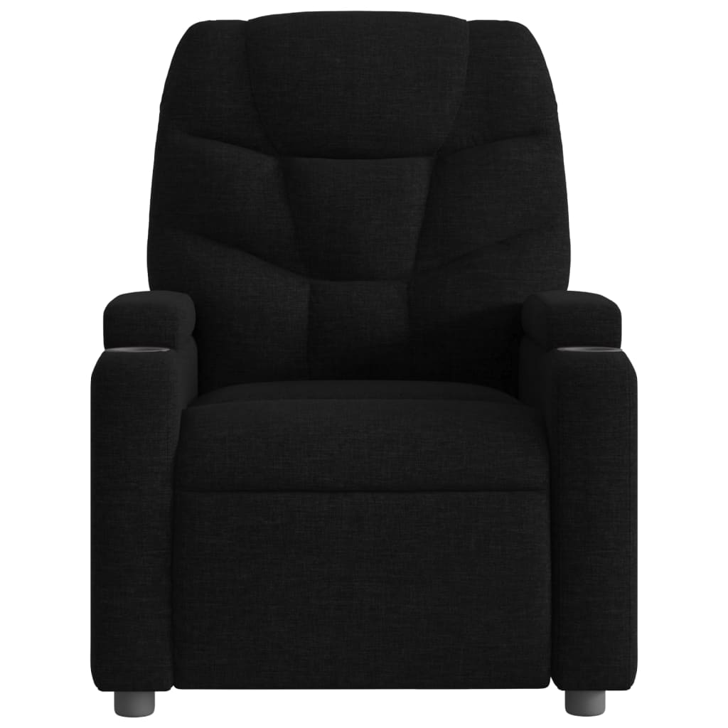 fekete szövet relaxfotel