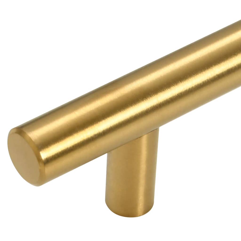 5 db aranyszínű rozsdamentes acél szekrényfogantyú 224 mm