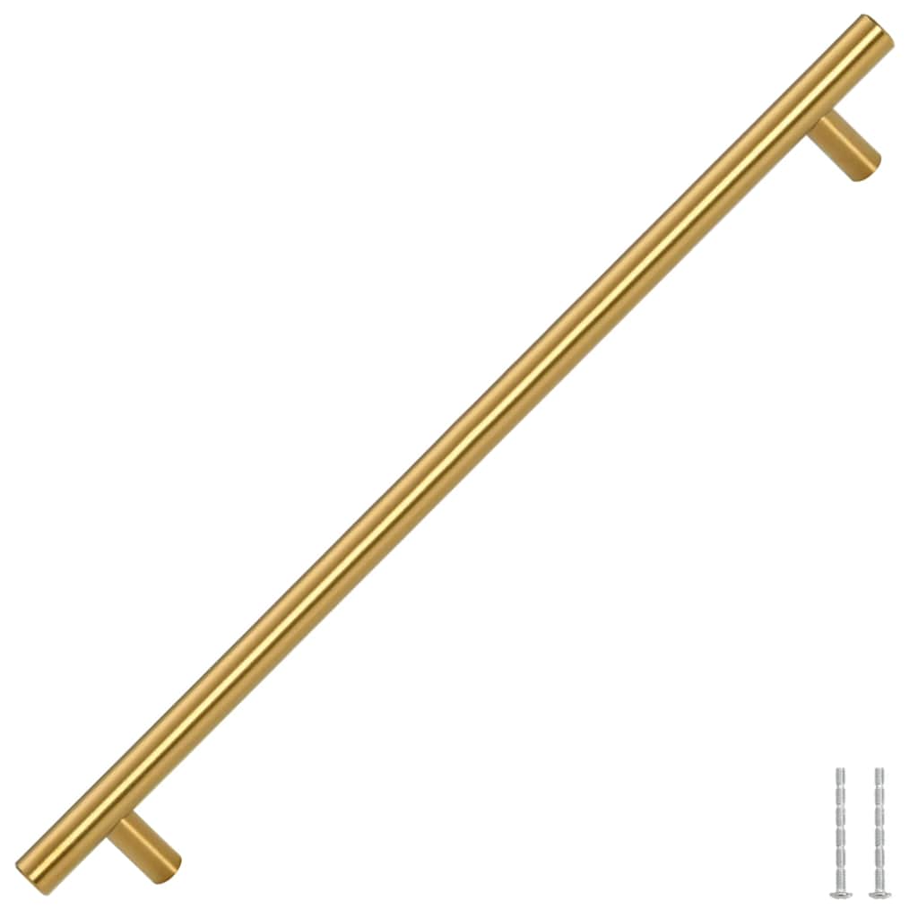 5 db aranyszínű rozsdamentes acél szekrényfogantyú 320 mm
