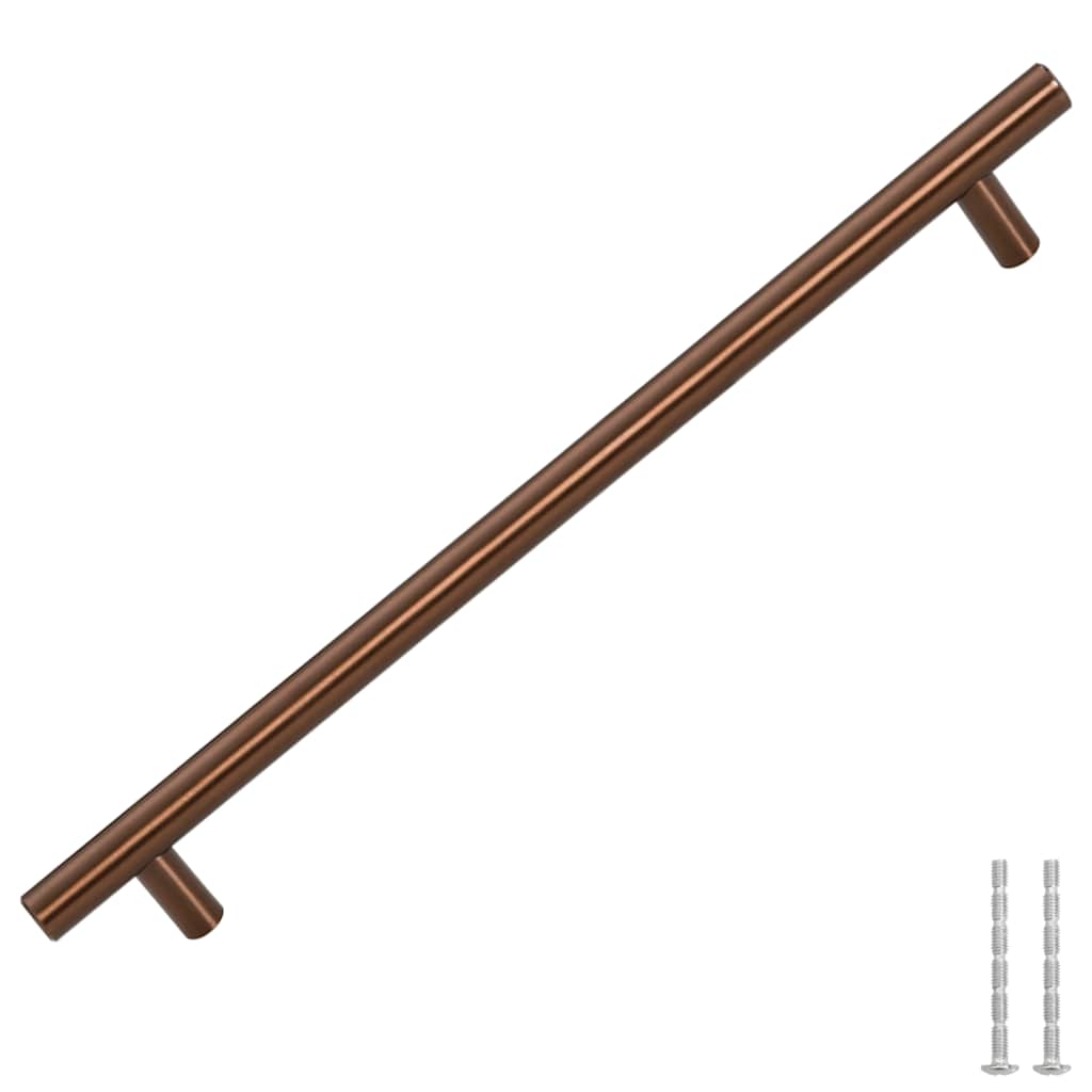 5 db fekete rozsdamentes acél szekrényfogantyú 224 mm
