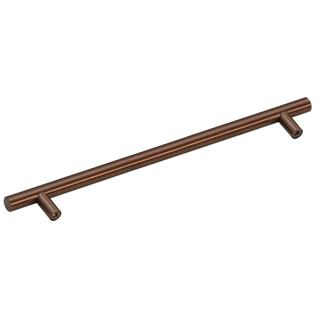 5 db fekete rozsdamentes acél szekrényfogantyú 224 mm