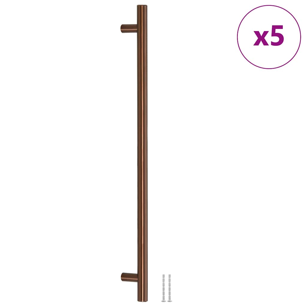5 db bronz rozsdamentes acél szekrényfogantyú 480 mm