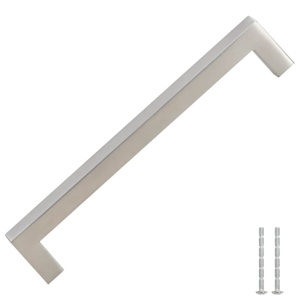 10 db ezüst rozsdamentes acél szekrényfogantyú 160 mm