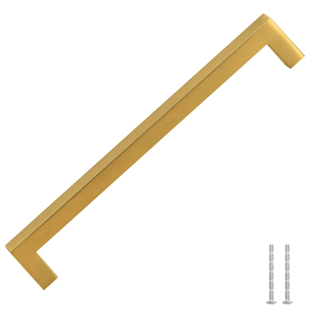 5 db aranyszínű rozsdamentes acél szekrényfogantyú 192 mm