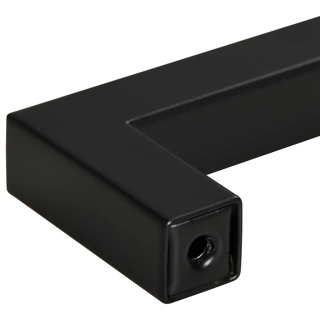 10 db fekete rozsdamentes acél szekrényfogantyú 128 mm