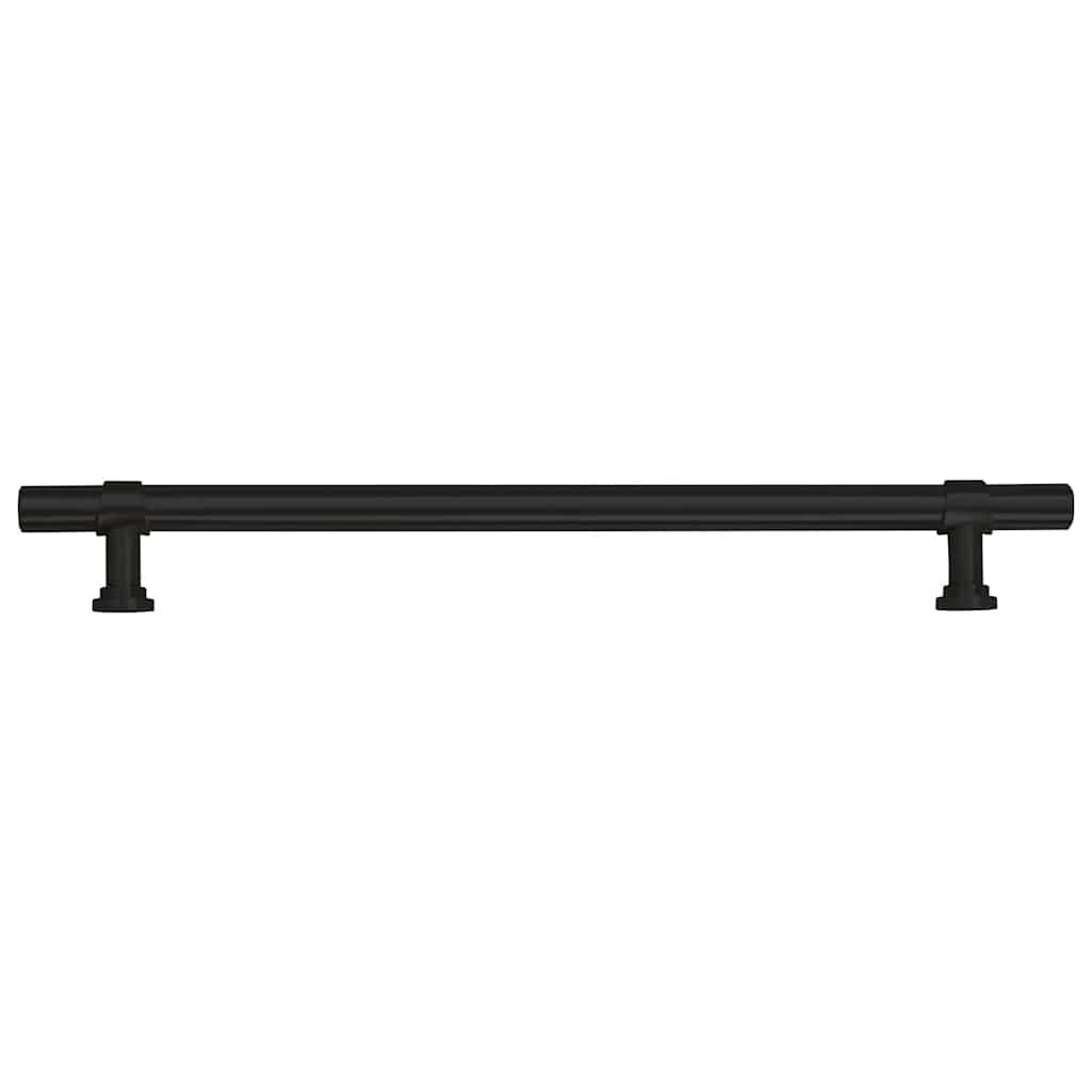 5 db fekete rozsdamentes acél szekrényfogantyú 192 mm