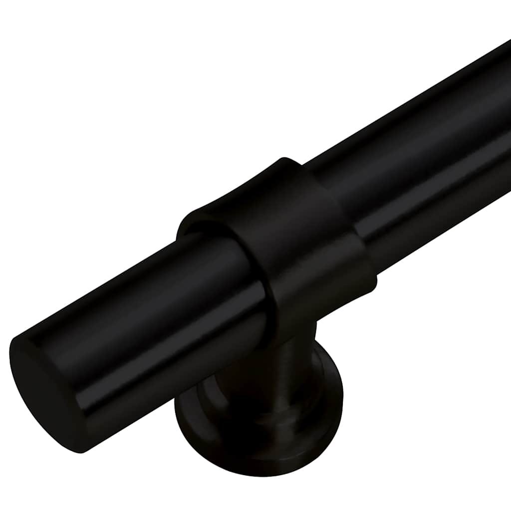 5 db fekete rozsdamentes acél szekrényfogantyú 224 mm