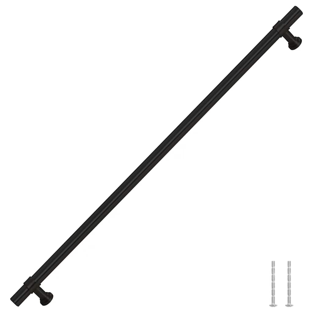 5 db fekete rozsdamentes acél szekrényfogantyú 320 mm