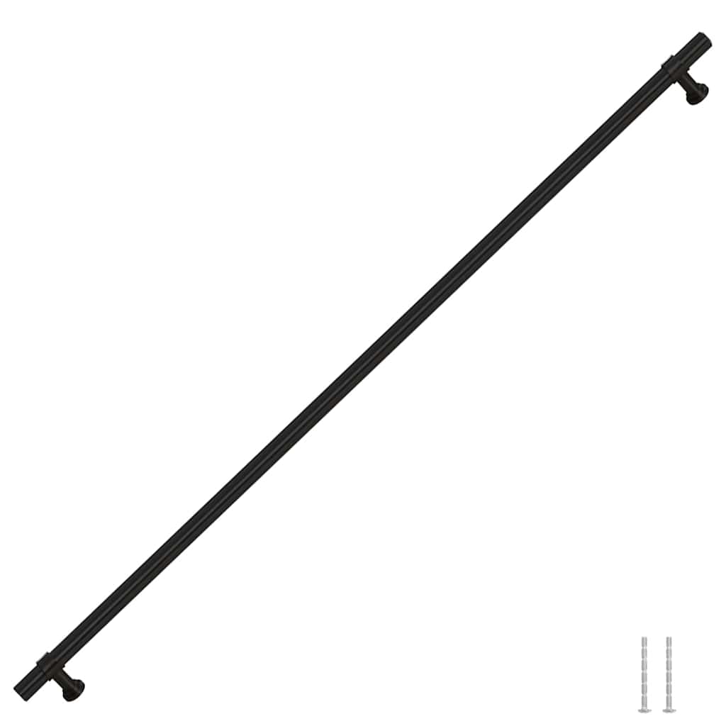5 db fekete rozsdamentes acél szekrényfogantyú 480 mm