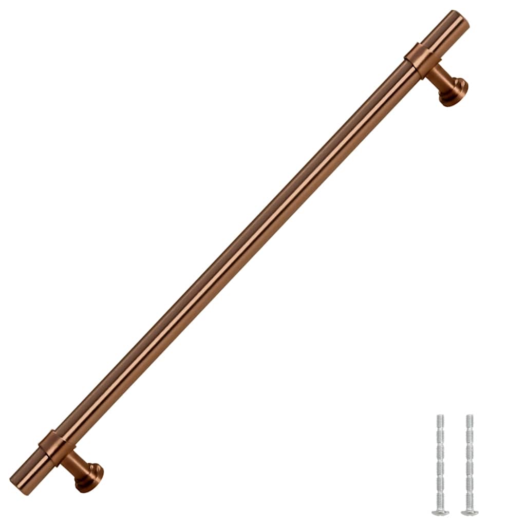 5 db fekete rozsdamentes acél szekrényfogantyú 224 mm